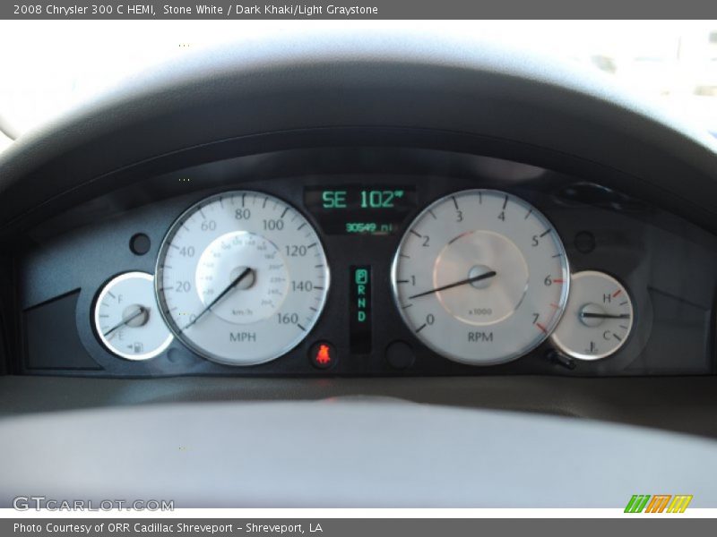 Stone White / Dark Khaki/Light Graystone 2008 Chrysler 300 C HEMI