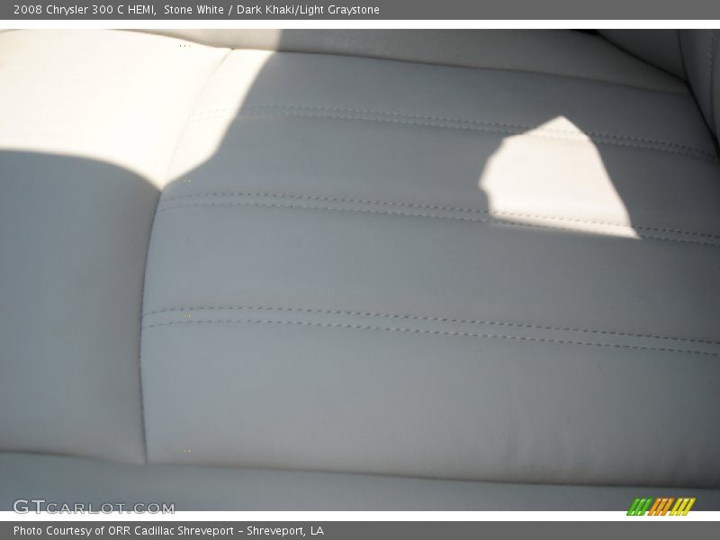 Stone White / Dark Khaki/Light Graystone 2008 Chrysler 300 C HEMI