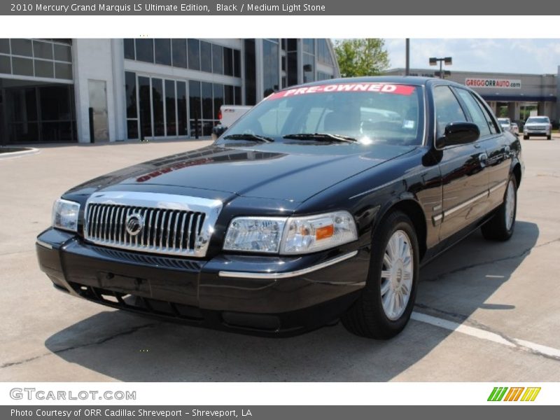 Black / Medium Light Stone 2010 Mercury Grand Marquis LS Ultimate Edition