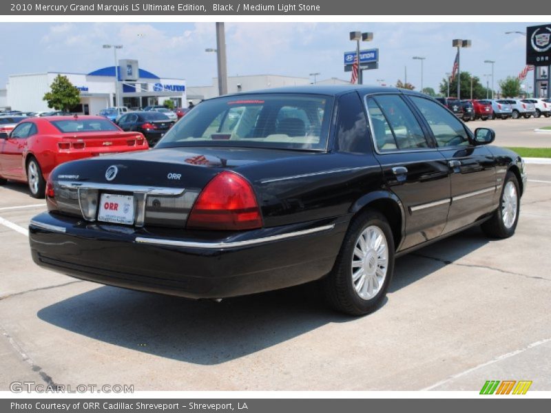 Black / Medium Light Stone 2010 Mercury Grand Marquis LS Ultimate Edition