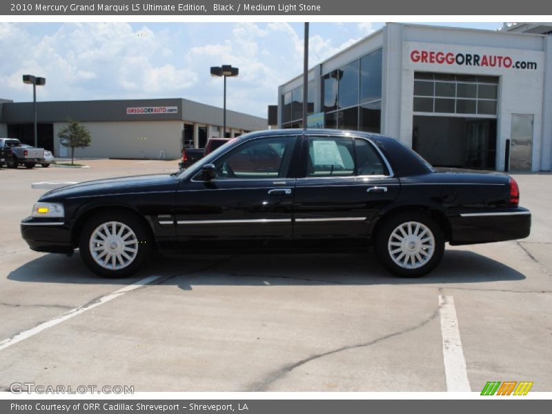 Black / Medium Light Stone 2010 Mercury Grand Marquis LS Ultimate Edition