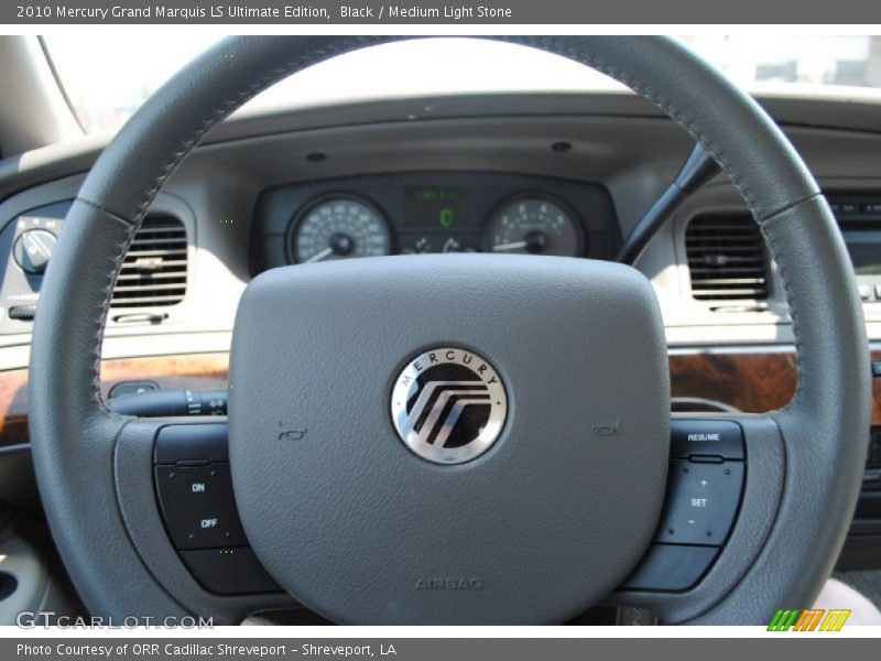 Black / Medium Light Stone 2010 Mercury Grand Marquis LS Ultimate Edition