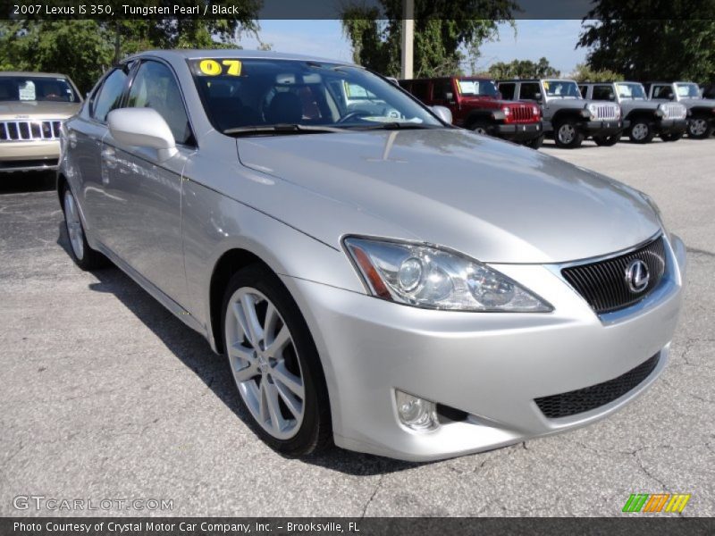 Tungsten Pearl / Black 2007 Lexus IS 350