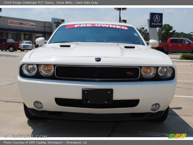Stone White / Dark Slate Gray 2009 Dodge Challenger R/T Classic