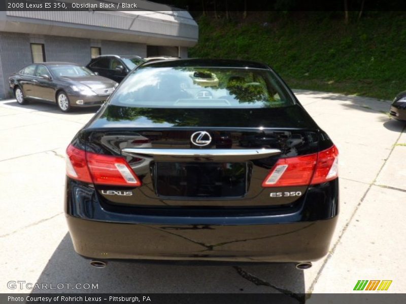 Obsidian Black / Black 2008 Lexus ES 350