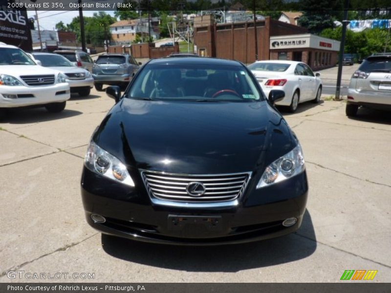 Obsidian Black / Black 2008 Lexus ES 350