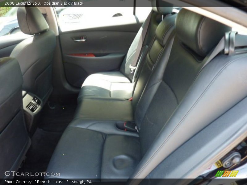 Obsidian Black / Black 2008 Lexus ES 350