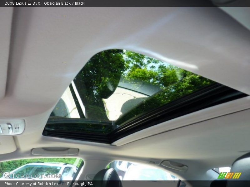 Obsidian Black / Black 2008 Lexus ES 350