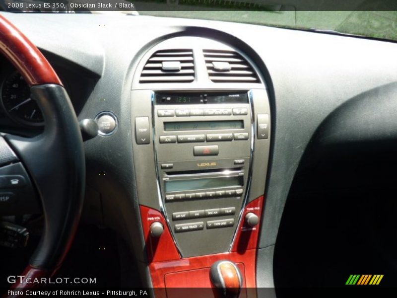 Obsidian Black / Black 2008 Lexus ES 350