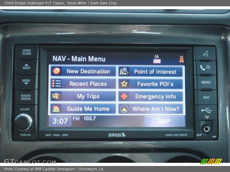 Stone White / Dark Slate Gray 2009 Dodge Challenger R/T Classic