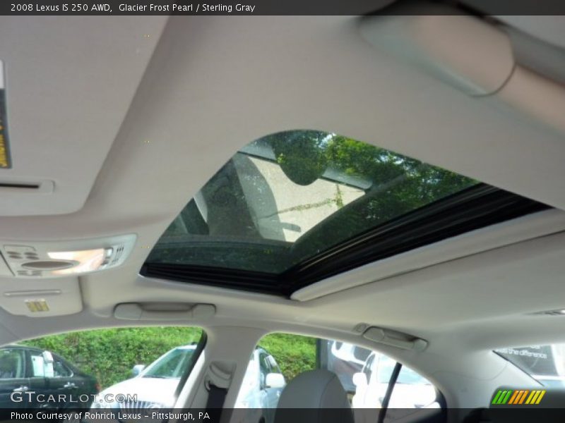 Glacier Frost Pearl / Sterling Gray 2008 Lexus IS 250 AWD