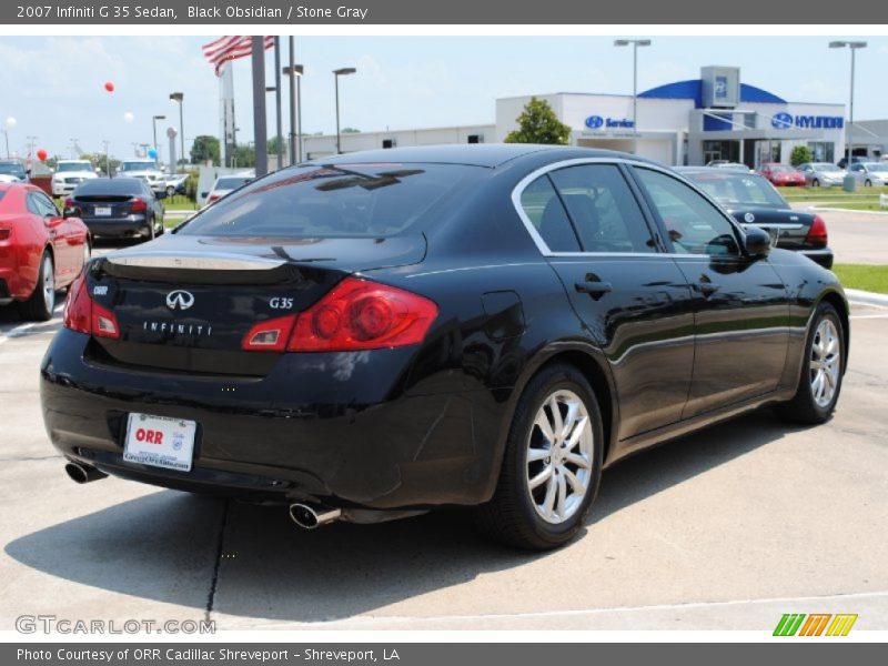 Black Obsidian / Stone Gray 2007 Infiniti G 35 Sedan