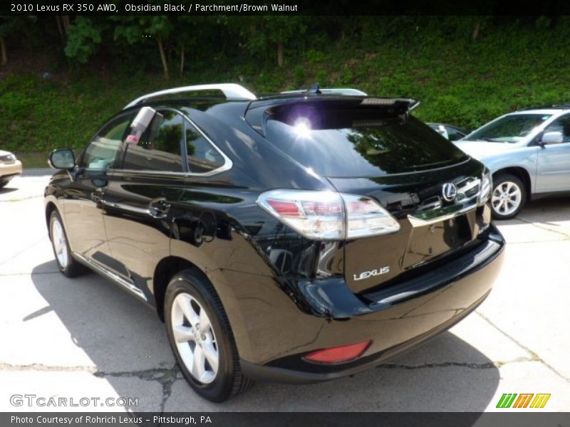 Obsidian Black / Parchment/Brown Walnut 2010 Lexus RX 350 AWD