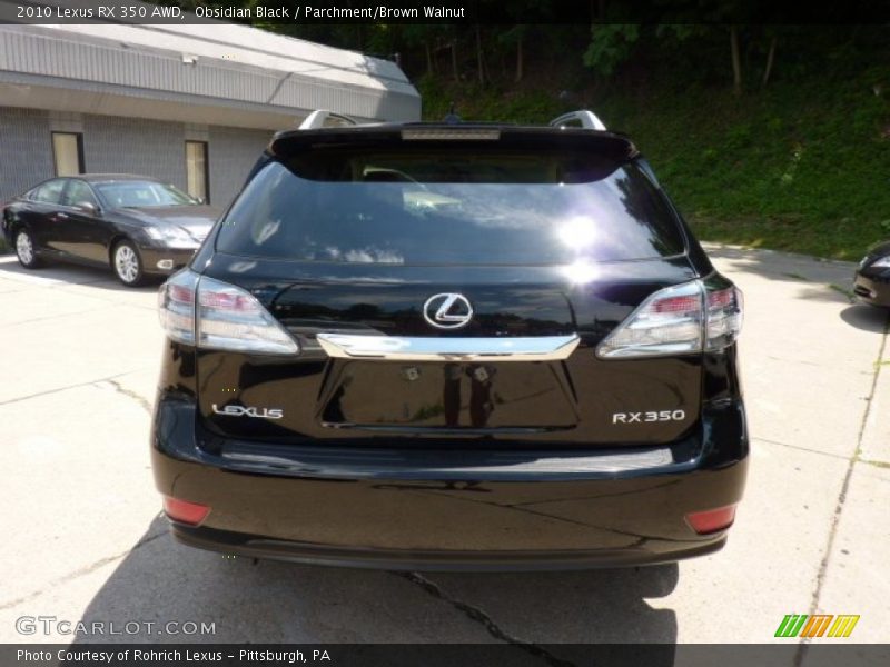 Obsidian Black / Parchment/Brown Walnut 2010 Lexus RX 350 AWD