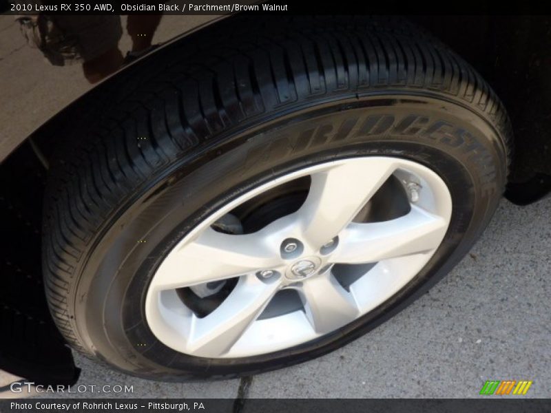 Obsidian Black / Parchment/Brown Walnut 2010 Lexus RX 350 AWD