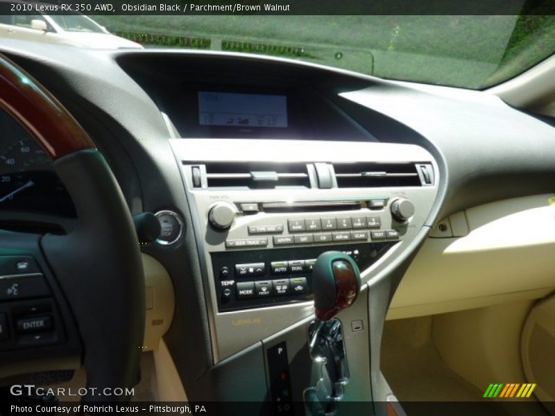 Obsidian Black / Parchment/Brown Walnut 2010 Lexus RX 350 AWD