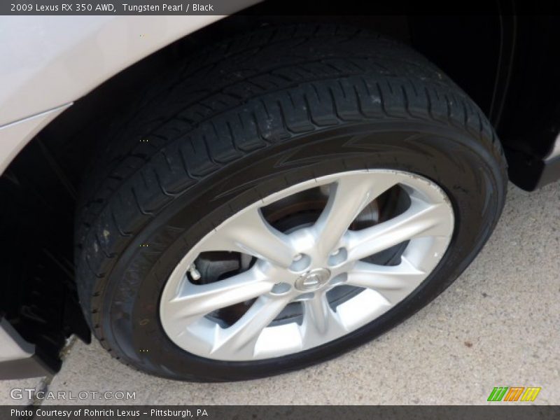Tungsten Pearl / Black 2009 Lexus RX 350 AWD