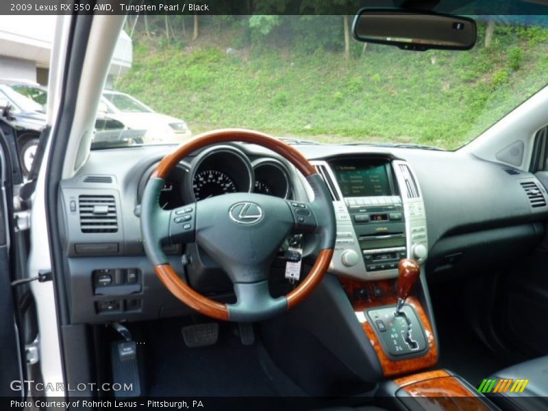 Tungsten Pearl / Black 2009 Lexus RX 350 AWD