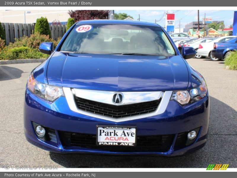 Vortex Blue Pearl / Ebony 2009 Acura TSX Sedan