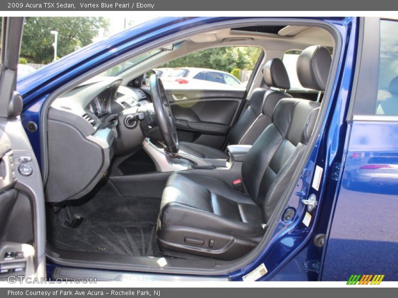 Vortex Blue Pearl / Ebony 2009 Acura TSX Sedan