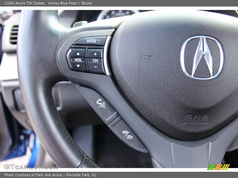 Vortex Blue Pearl / Ebony 2009 Acura TSX Sedan