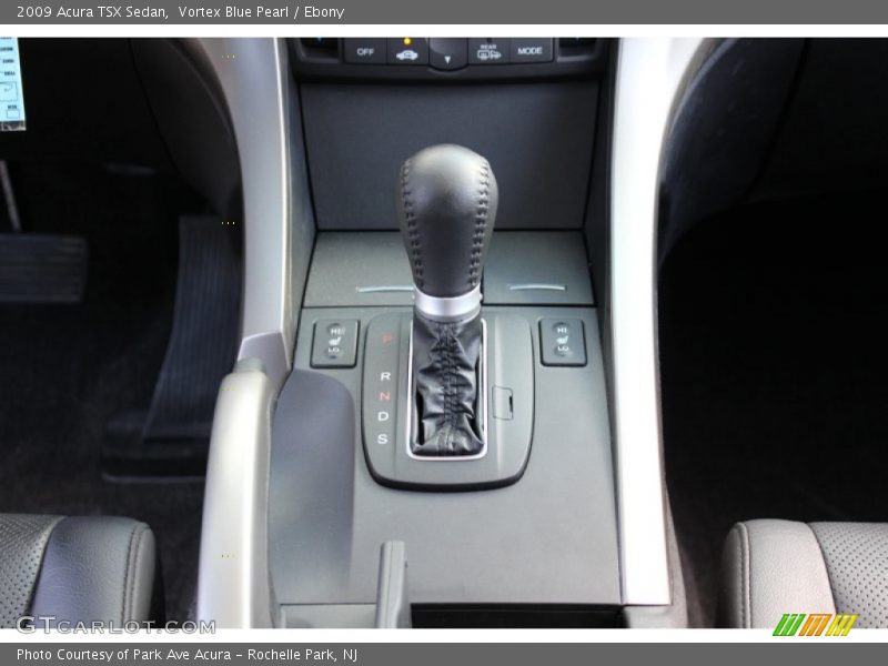 Vortex Blue Pearl / Ebony 2009 Acura TSX Sedan
