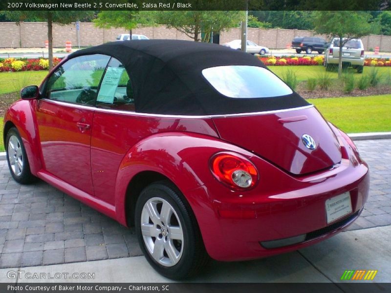 Salsa Red / Black 2007 Volkswagen New Beetle 2.5 Convertible