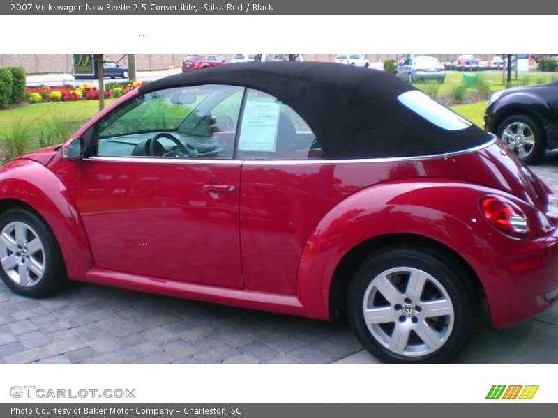 Salsa Red / Black 2007 Volkswagen New Beetle 2.5 Convertible