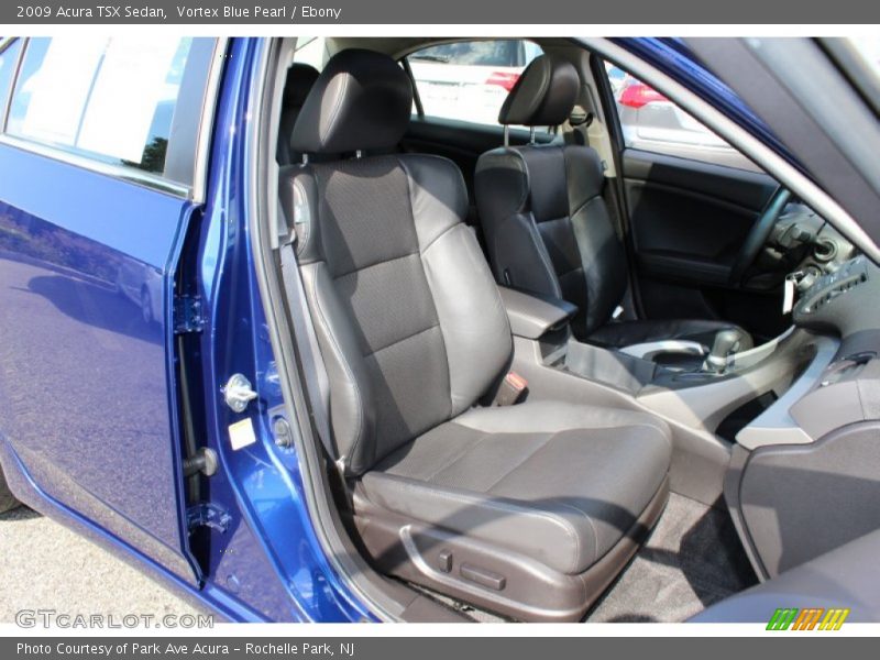 Vortex Blue Pearl / Ebony 2009 Acura TSX Sedan