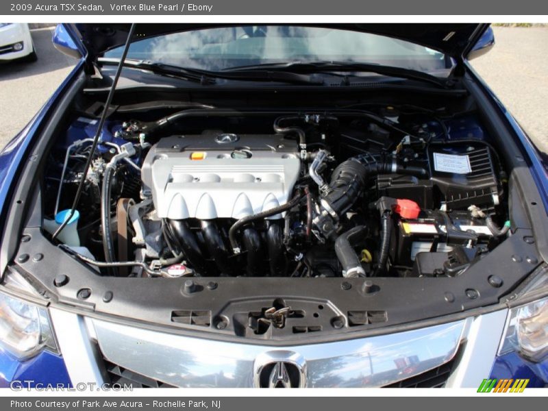 Vortex Blue Pearl / Ebony 2009 Acura TSX Sedan