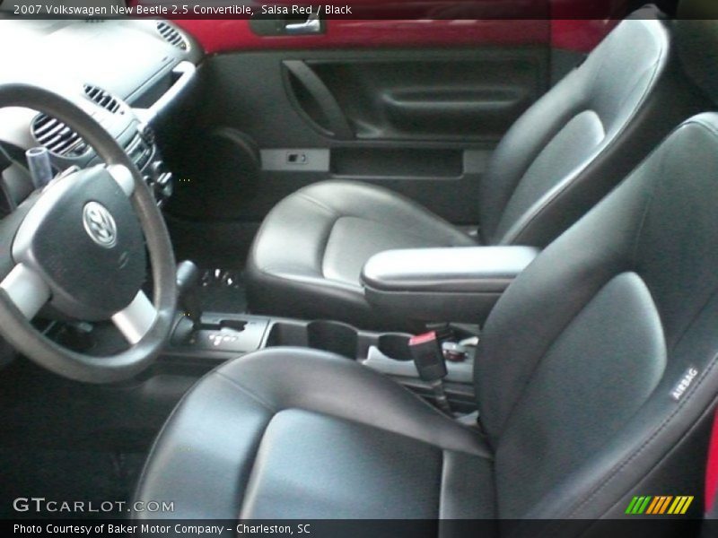 Salsa Red / Black 2007 Volkswagen New Beetle 2.5 Convertible