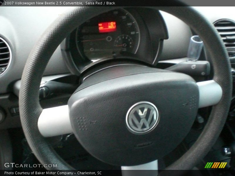 Salsa Red / Black 2007 Volkswagen New Beetle 2.5 Convertible