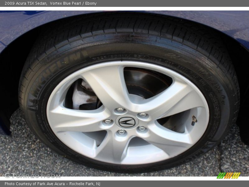 Vortex Blue Pearl / Ebony 2009 Acura TSX Sedan