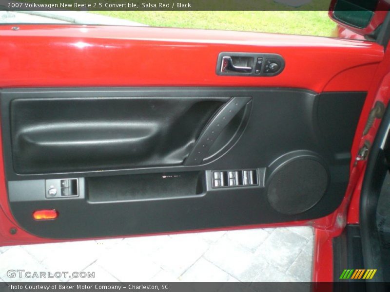 Salsa Red / Black 2007 Volkswagen New Beetle 2.5 Convertible