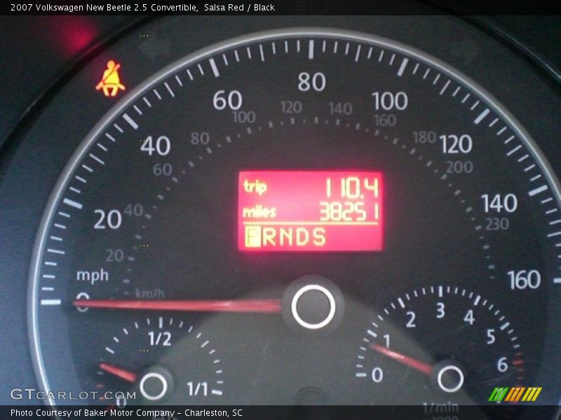 Salsa Red / Black 2007 Volkswagen New Beetle 2.5 Convertible