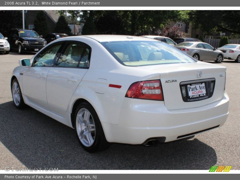White Diamond Pearl / Parchment 2008 Acura TL 3.2