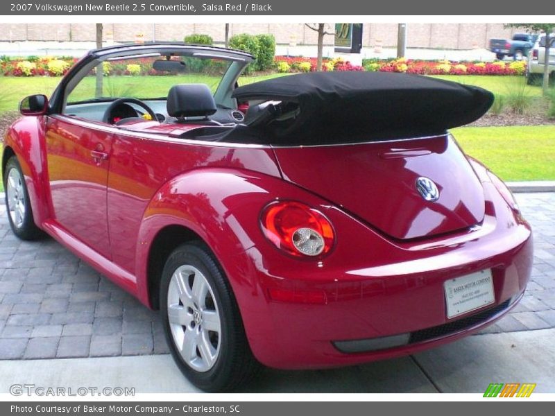 Salsa Red / Black 2007 Volkswagen New Beetle 2.5 Convertible