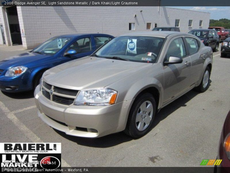 Light Sandstone Metallic / Dark Khaki/Light Graystone 2008 Dodge Avenger SE