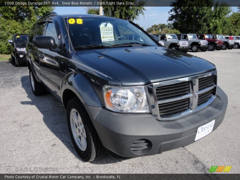 Steel Blue Metallic / Dark/Light Slate Gray 2008 Dodge Durango SXT 4x4
