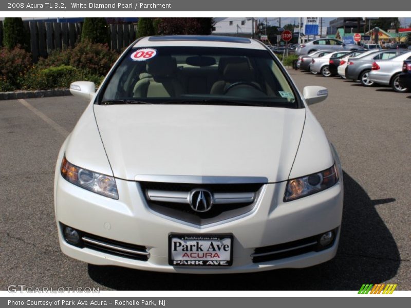 White Diamond Pearl / Parchment 2008 Acura TL 3.2