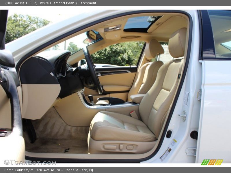 White Diamond Pearl / Parchment 2008 Acura TL 3.2