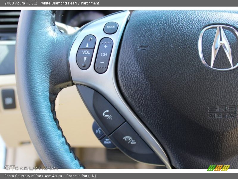 White Diamond Pearl / Parchment 2008 Acura TL 3.2