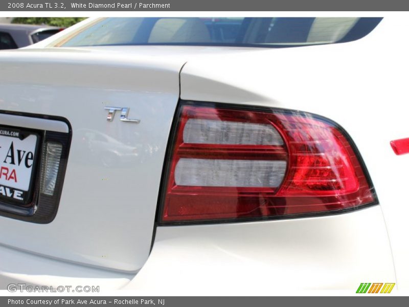 White Diamond Pearl / Parchment 2008 Acura TL 3.2