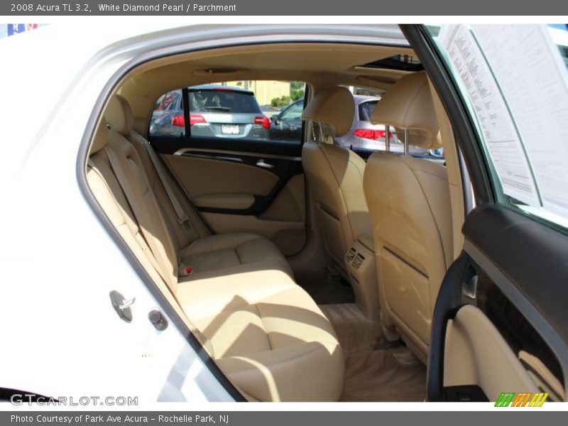 White Diamond Pearl / Parchment 2008 Acura TL 3.2