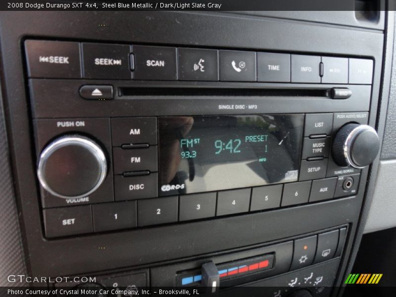 Controls of 2008 Durango SXT 4x4