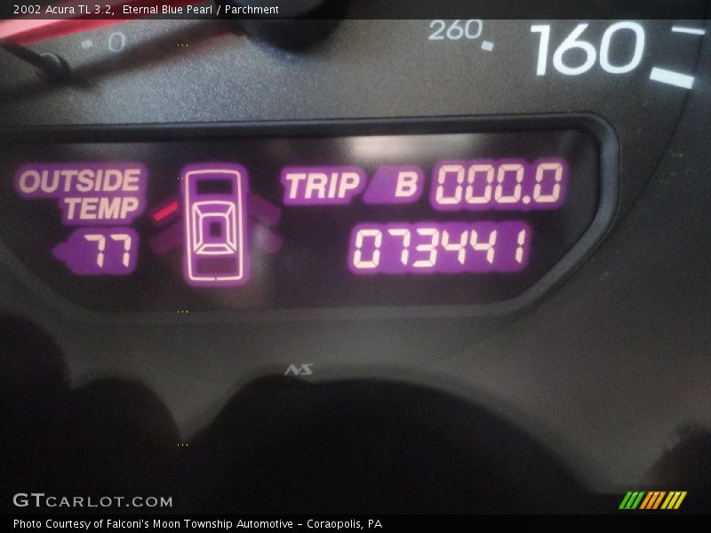 Eternal Blue Pearl / Parchment 2002 Acura TL 3.2
