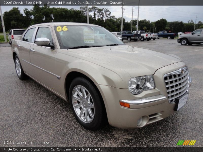 Linen Gold Metallic / Dark Slate Gray/Light Graystone 2006 Chrysler 300 C HEMI