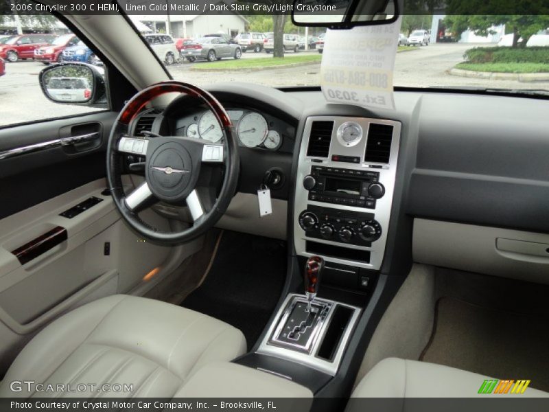 Linen Gold Metallic / Dark Slate Gray/Light Graystone 2006 Chrysler 300 C HEMI
