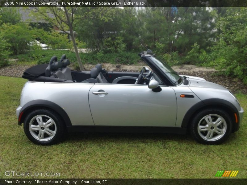 Pure Silver Metallic / Space Gray/Panther Black 2008 Mini Cooper Convertible