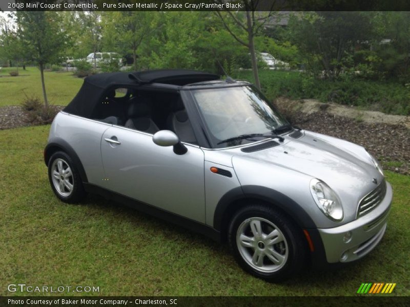 Pure Silver Metallic / Space Gray/Panther Black 2008 Mini Cooper Convertible